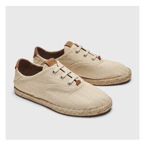 OluKai Beige Canvas Espadrille Sneakers